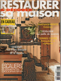 Carrelage - Carreau 20 x 20 - Baya - Bayadère - Lave émaillée - Vasque - Presse - Restaurer sa Maison Juillet 2009