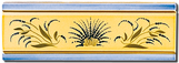 Carrelage - Décoration - Frise 7,5 x 22 Champ de Lavande - Motif - Design - Faïence de Provence à Salernes
