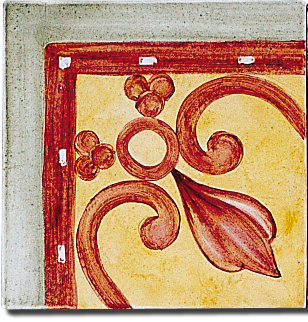 Carrelage - Décoration - Frise Les Médiévales - Motif - Design - Faïence de Provence à Salernes