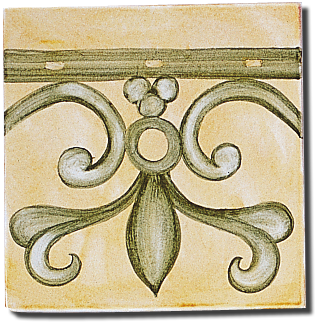 Carrelage - Décoration - Frise Les Médiévales - Motif - Design - Faïence de Provence à Salernes