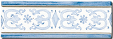 Carrelage - Décoration - Frise 7,5 x 22 Artignosc - Motif - Design - Faïence de Provence à Salernes