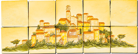 Le Village de Tourtour - Carrelage - Décoration - Fresque - Tableau - Faïence de Provence à Salernes
