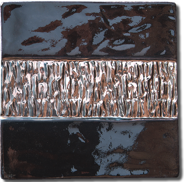 Carrelage - Décoration - Lichen Intérieur Bronze Ext Chocolat- Motif - Design - Faïence de Provence à Salernes