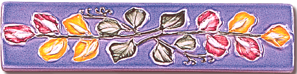Carrelage - Décoration - Frise 5 x 22 Florale - Motif - Design - Faïence de Provence à Salernes