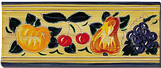 Carrelage - Décoration - Frise 11 x 26 Fruits Antique - Motif - Design - Faïence de Provence à Salernes