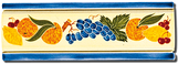 Frise - Carrelage - Décoration - Délices de fruits - Motif - Design - Faïence de Provence à Salernes