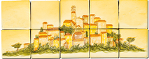 Le Village de Tourtour - Carrelage - Décoration - Fresque - Tableau - Faïence de Provence à Salernes