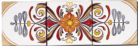 Carrelage - Douce France Médaillon - Fresque - Tableau - Faïence de Provence à Salernes