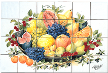 Carrelage - Décoration - Délices du Lubéron - Fresque - Tableau - Faïence de Provence à Salernes
